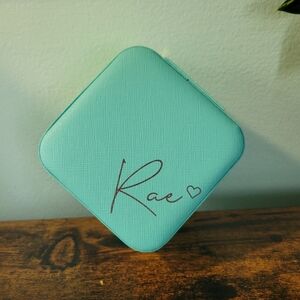 Seafoam Green Travel Jewelry Box Rae Personalized Compact Chic Vacation Preppy